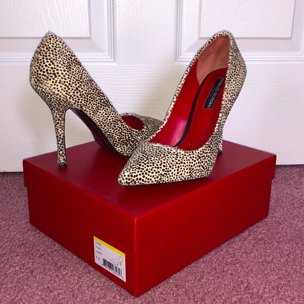 Charles Jourdan Calf Hair Pumps